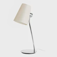 Stolna lampa Lupe, E27, max 20W, krom