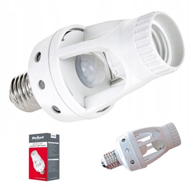 REBEL Grlo za žarulju E27 sa senzorom pokreta, 360°