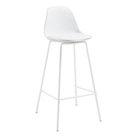 KAVE HOME Bijela barska stolica (visine sjedala 65 cm) Brighter 