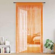 Nižaste zavjese, 2 kom, 140 x 250 cm, narančasta