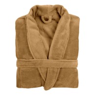 TISECO HOME STUDIO Smeđi plišani kućni ogrtač Cosy, L / XL