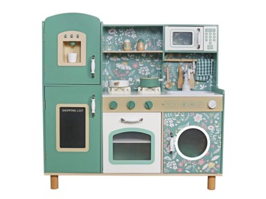 ELINELI Dječja drvena kuhinja sa zvukovima, vintage stil