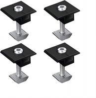 NIKCORP Srednje stezaljke za solarne panele 35 mm, set 4 kom, aluminijske, crne