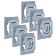 Obruči za vezanje tereta za prikolicu 6 kom, pocinčani čelik, 2000 kg