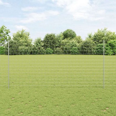 Euro ogradica s 10 u stupSrebrna 1. 5x10 m čelik