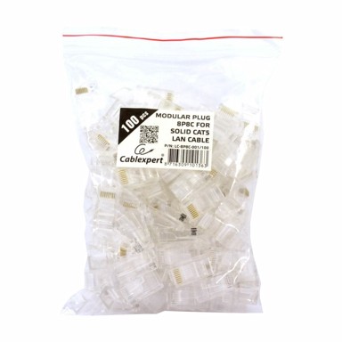 GEMBIRD RJ45 konektor CAT.5e UTP za puni kabel, pakiranje 100 kom