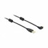 DELOCK USB kabel A-B Micro kutni 270° 1 m, crna