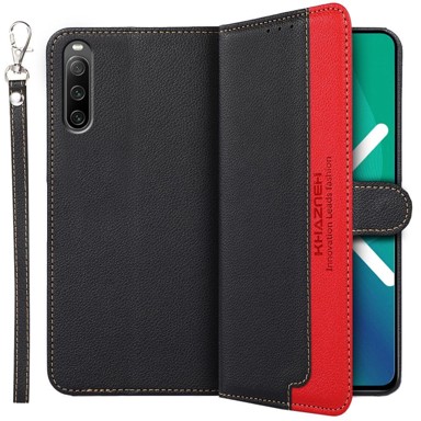 Preklopna futrola za Sony Xperia 10 IV, Khazneh RFID futrola, crna