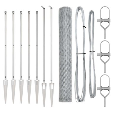 Šesterokutna ograda 1.4x10 m, pocinčani čelik