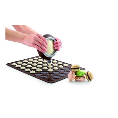 LÉKUÉ Silikonski set za pripremu makaronsa, 18x31 cm