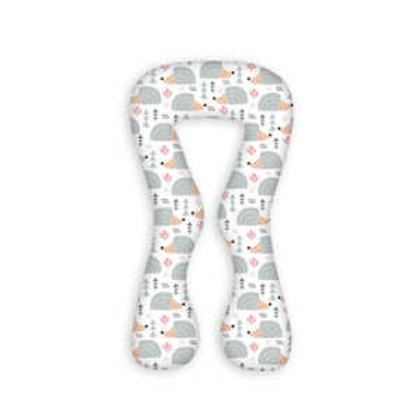 SUPERMAMI Jastuk za dojenje tip U, motiv ježića