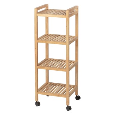 WENKO Kupaonska polica, 35x97 cm, od punog oraha