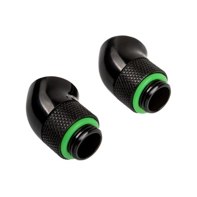 CORSAIR Adapter Hydro X Series 45°, G1/4 inča AG na G1/4 inča IG, 2 kom, rotirajući, crni 