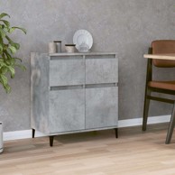 Komoda od konstruiranog drva, 60 x 35 x 70 cm, beton siva