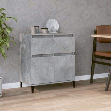 Komoda od konstruiranog drva, 60 x 35 x 70 cm, beton siva