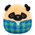 SQUISHMALLOWS 30cm w21 prince smeđi pug s košuljicom