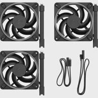FRACTAL DESIGN Set ventilatora Momentum 12 RGB 3×120 mm, crni