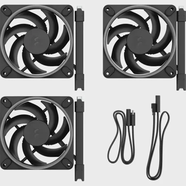 FRACTAL DESIGN Set ventilatora Momentum 12 RGB 3×120 mm, crni