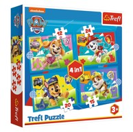 TREFL Puzzle Paw Patrol 34628, 4u1, 12-15-20-24 kom