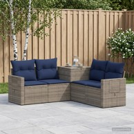Set sofa 5 kom. 179 x 179 x 85 cm, siva i tamnoplava