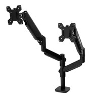 ERO držač za dva monitora HK002 s plinskom oprugom i produžnim krakom, crni