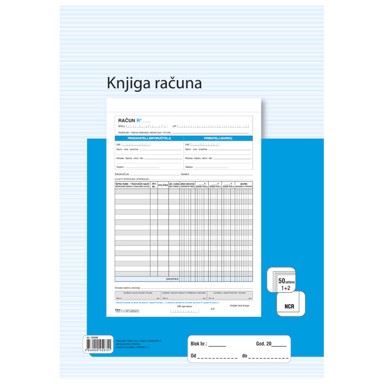 Knjiga računa I-409/NCR, A4, 150 listova, 50 setova