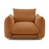 BOBOCHIC PARIS Narančasta fotelja Ernest, 123x106x86 cm