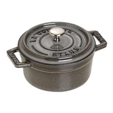 STAUB Mini okrugli lonac od lijevanog željeza 250 ml, grafitna