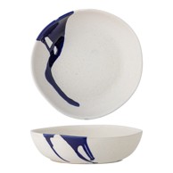 BLOOMINGVILLE Bijela/plava zdjelica od kamenine 2,22 l Okayama 