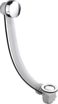 AQUALINE Komplet za kadu s kontrolnim kabelom, 730 mm, mjed/krom