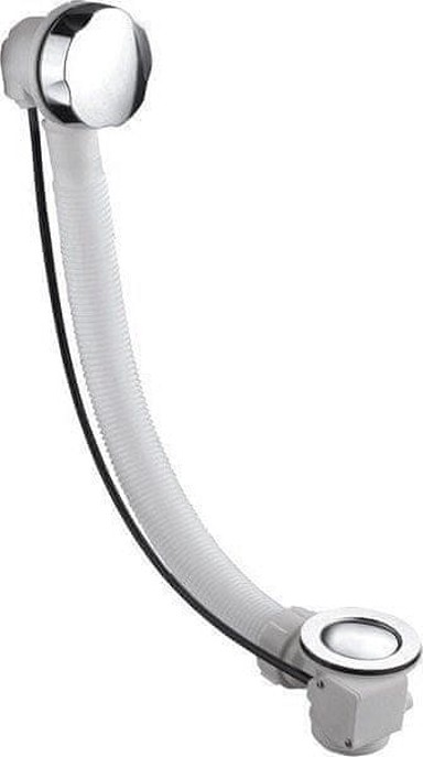 AQUALINE Komplet za kadu s kontrolnim kabelom, 730 mm, mjed/krom