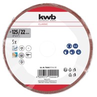 KWB Brusni papir za kutnu brusilicu 125 mm, G60, 5/1