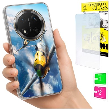 Maskica za Honor Magic7 Lite obloga foto torbica stražnja strana + staklo 9H