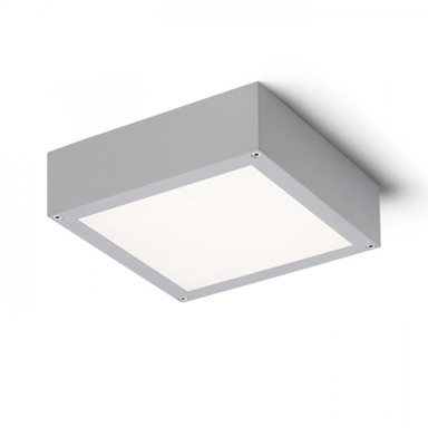 RENDL Stropna lampa, Scott, 230V, LED 9.8W, IP54, 3000K, srebrno siva