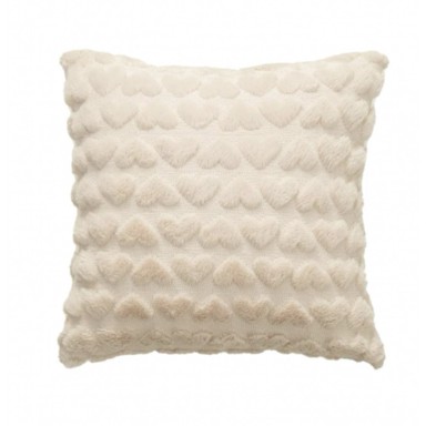 LIVEFY Jastučnica Hearts, 45x45 cm, bež