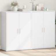Komoda 2 kom bijela 60x31x84 cm od konstruiranog drva
