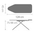BRABANTIA Daska za glačanje Titan Oval C
