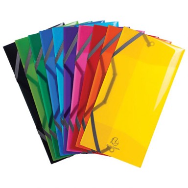 EXACOMPTA Kuverte s gumicom Iderama, PP, prozirne, sorto