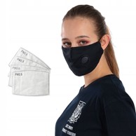Crni set maska za lice s 3 PM 2.5 filtera