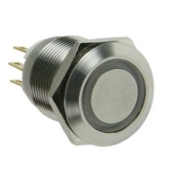 LAMPTRON Vandalizam-otporni prekidač 19mm SW1912L-S, crveni