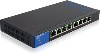 LINKSYS Switch LGS108P-EU, 8-Portni, Gigabit Ethernet, PoE