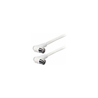 TRANSMEDIA Antenski kabel, kutni, 2,5 m, bijeli