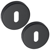 KUCHINOX Rozeta za ključ, okrugla, 52 mm, nehrđajući čelik, mat crna