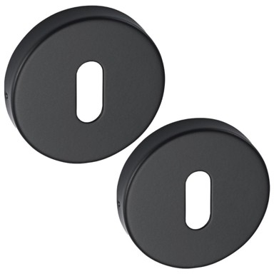 KUCHINOX Rozeta za ključ, okrugla, 52 mm, nehrđajući čelik, mat crna