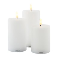 SIRIUS LED svijeće u setu 3 kom (visina 15 cm) Sille Rechargeable 
