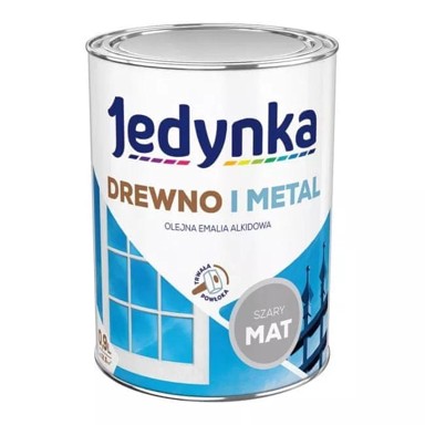 Alkidni emajl za drvo i metal 5EMAL.SJM0.9, mat svijetlosivi, 0,9 l