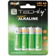 TECHLY Baterija LR06 AA, 1,5 V, alkalna