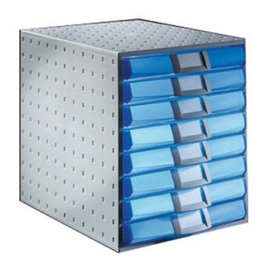 MULTIFORM Set ladica „The System”, 8 ladica, plava