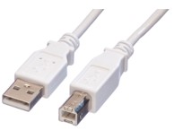 ROLINE USB kabel A-B USB 2.0, 0.8 m, bijeli