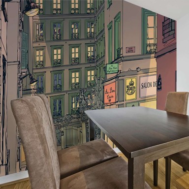 Foto tapeta Breakfast in Paris 350x270